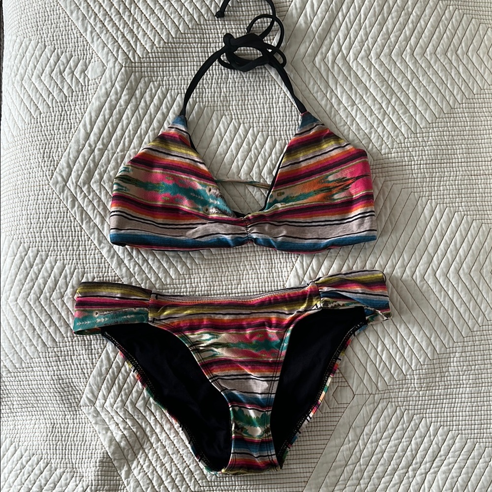 L*Space Multicolor Striped Bikini
